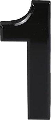 Números de puerta de 3 pulgadas, números de casa negros, números de casa ABS, autoadhesivos, plateados, números de casa 3D, para puertas, habitaciones de hotel, pegatinas de números de puerta (1)