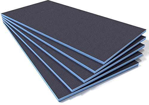Tile Backer Boards 20mm / 17.28m2-1200 x 600mm, Waterproof Insulation for Underfloor Heating (24 Boards)