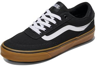 Vans Brooklyn Ls, Sneaker Herren, Schwarzes Segeltuch Gummi, 47 EU