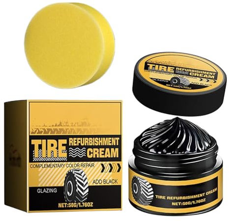 50 g di lucentezza protegge la cura degli pneumatici, gel di gomma per la cura dei pneumatici, protezione nera profonda contro le fessurazioni, cura della gomma, lucida opaca