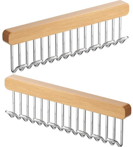 Cintre Extractible À Crochet | Cintre De Ceinture Pour Organisateur De Placard Avec 8 Crochets | Closęt Organisateur Peu Encombrant Porte-vêtements Multifonctionnel Antidérapant Pour Cravates, Foulard