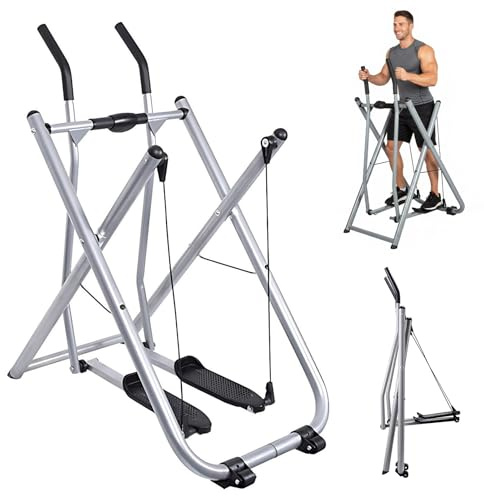 Air Walker Träningsmaskin, Konditionsträningsmaskin För Hemmabruk Träning, Hopfällbar Elliptisk Trainer För Små Utrymmen, 120kg Viktkapacitet För Hemmet, Gymmet, Kontoret