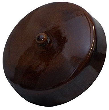 K & K ersättning grytlock för 2 till 10 l diameter 18 cm glansig brun