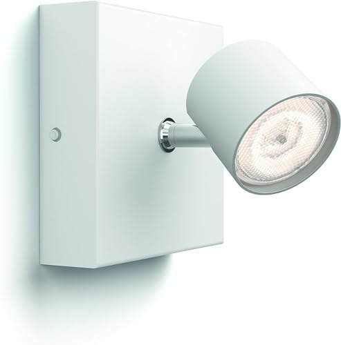 Philips myLiving Star - Foco de pared, LED integrado, consume 4.5 W, luz blanca cálida, regulable