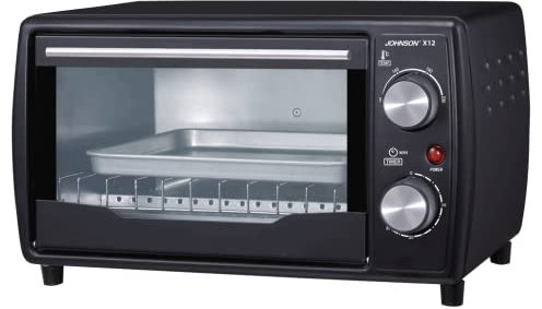 Fornetto elettrico da 12 Litri, 1000 Watt, colore Nero