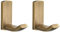 Flybath Wandhaken Antik Messing Duschhaken Handtuchhaken Kleiderhaken Garderobenhaken Türhaken Küche Badezimmer Zubehör Wandmontage,Gebürstete Bronze - 2 Haken