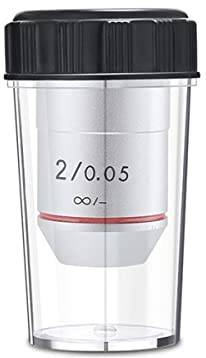 Low Power Objectives 1X 2X Infinity Achromatic Microscope Objective Lens Standard RMS Thread (Color : 2X Infinity)