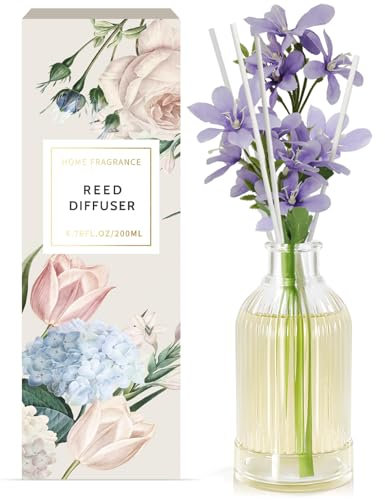 SCENTORINI Difusor de Fragancia para el Hogar con Varillas Ambientador Aroma de Algodón 200ml, Fragancia Natural para el Hogar para Habitaciones, Oficinas, Decoración de Baños
