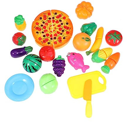 JOINPAYA 24 Teiliges Küchenspielzeug Für Kinder Kinderküchenspielzeug Küchenspielzeug Für Kinder Kinderküchen Spielset Kreatives Spielzeug Schneidespielzeug DIY Küchenspielzeug