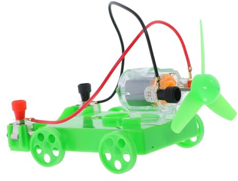 ELAYARD 1ensemble Kit De Projet Scientifique Voiture Électrique à Propulsion Éolienne pour Expériences Physiques Matériel Éducatif pour Lycéens Stimule Intérêt Curiosité