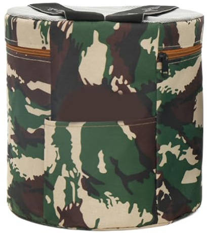 NIDONE Sgabello da giardino, sgabello da giardinaggio per carichi pesanti con fascia elastica, sedia indossabile portatile da 10 pollici con tasca laterale rimovibile