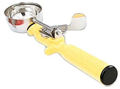 Vollrath 1-5/8 oz Stainless Steel Disher - Size 20,Yellow