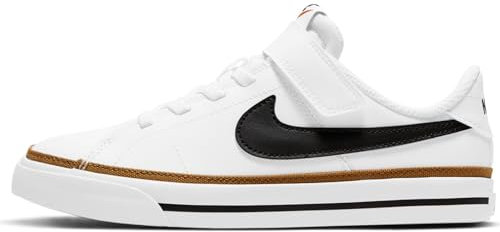 Nike Jungen Unisex Kinder Court Legacy Sneaker, White Black Desert Ochre, 34 EU