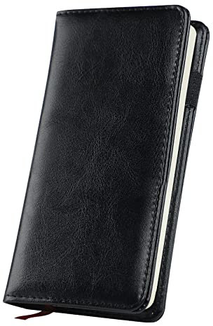 Notizbuch Kunstleder Tagebuch A6 Terminplaner mit Stifthalter Wochenplaner Abnehmbar Reisetagebuch Tragbar Notizblock Vintage Tagesplaner 96 Blatt Reisebuch für Kinder Erwachsene