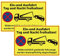 JOYCEMALL Einfahrt Freihalten Schild, 2er Set Ein- und Ausfahrt Tag und Nacht freihalten Parken Verboten Warnschilder Hinweisschild für aus PVC Hartschaumplatte mit Aufkleber 30x20cm