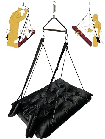 Love Levitate Sex Swing - The Comfortable Adult Sex Swing BDSM Bondage Sex Furniture (Black)