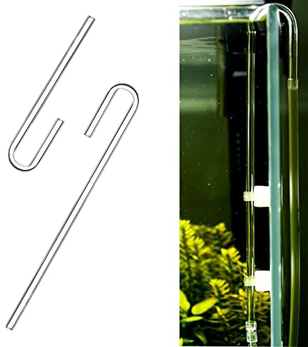 IAFVKAI 2x Acrylic U Shape Tube for Aquarium Air Pump Fish Tank Aquarium CO2 Diffuser Connect Tube