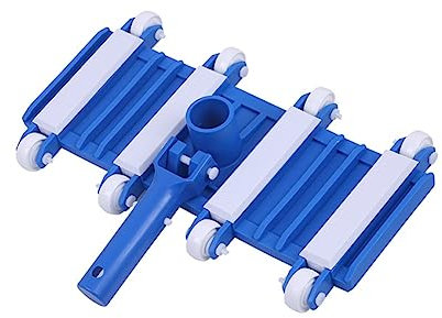 Tête d'aspirateur de piscine lestée de 35,6 cm - Tête d'aspiration flexible avec roulettes - Brosse latérale pour nettoyage de bassin, spa,