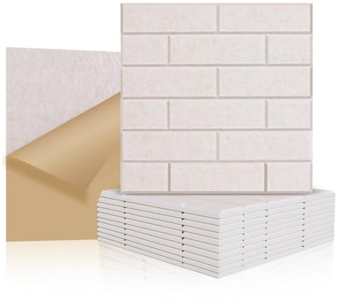 GUUSII HOME Paneles Acusticos Aislante Acustico Adhesivo 30 * 30 * 1cm Insonorizacion Acustica Pared Poliéster Panel para Aislar El Ruido Absorbentes Insonorizar Sonido (Beige, L)