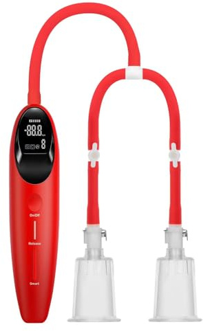Lmgoc Elektrisch Nippelsauger Nippel Sucker Kommt mit 6 Modi, Klitorissauger Vaginasauger Pump Vagina Sucker Set Vaginapumpe Nippel Saugen Sauger Klitoris Stimulator Sexspielzeug (M)
