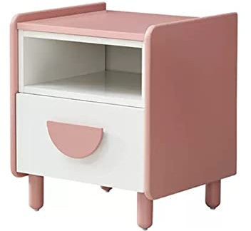 YANGJINGOZ-2025 comodino Comodino for Bambini Camera da Letto Carino Aspetto Rosa e Bianco Adatto for for, 15,7 × 14,5 18, Pollici Tavolino da Notte