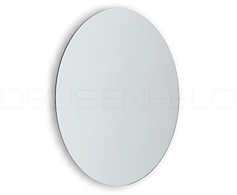 DEUSENFELD KK5 - Klebespiegel Kosmetikspiegel, Schminkspiegel, Rasierspiegel zum Kleben, 5-Fach Vergrößerung, Ø 20cm, rund, Rahmenlos, mit 3M Klebepads