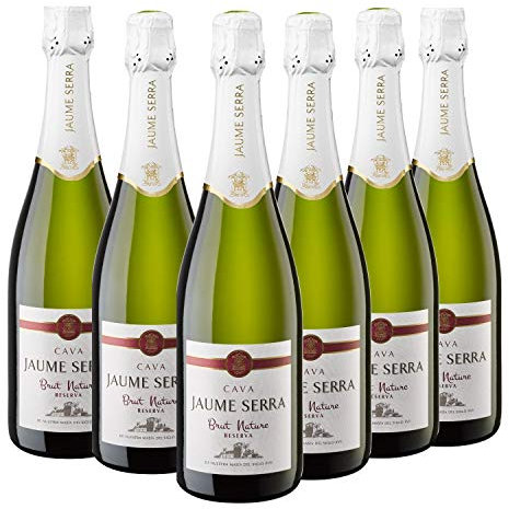 Jaume Serra Brut Nature Reserva - Cava Premium - 6 Botella x 750 ml