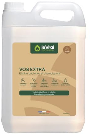 LE VRAI Nettoyant desinfectant et odorant VO8 Extra 5 L