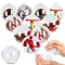 AGM 20 Stück 8 cm Transparente Weihnachtsbaumkugeln, Kunststoff Kugeln DIY Befüllbare Handwerk Kugeln, Kunststoffkugeln Ornamente für Weihnachten Neujahr, Winterthemen Dekorationen Kugeln