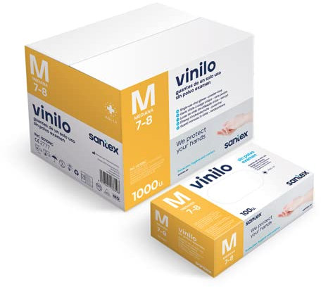 GUANTI MONOUSO TRASPARENTI IN VINILE TAGLIA M 100 PEZZI DI CONFORT FINE SENZA LATTICE SENZA POLVERE ALIMENTI SICURO PER IL SERVIZIO DI ALIMENTI PULIZIA LAVAGGIO PIATTI