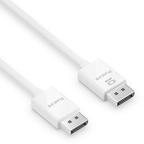 PureLink Cable DisplayPort 1.3 4K Ultra HD 60 Hz, ancho de banda de 21,6 GB/s, contactos dorados, 3 m, color blanco