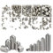 Skyzone Viti Senza Testa Miste 200 Pezzi Viti a Punta conica in Acciaio Inossidabile A2, M3/M4/M5/M6/M8 Set di Viti a Testa Esagonale incassata assortite per Maniglie delle Porte, rubinetti