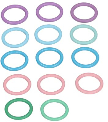 Asixxsix Anneaux de marquage de Couture, 40 PCS DIY Couleur Tricot Anneaux de Couture métal Rond Tricot Crochet marqueurs Accessoires de Couture Robustes pour Le Bricolage et l'artisanat