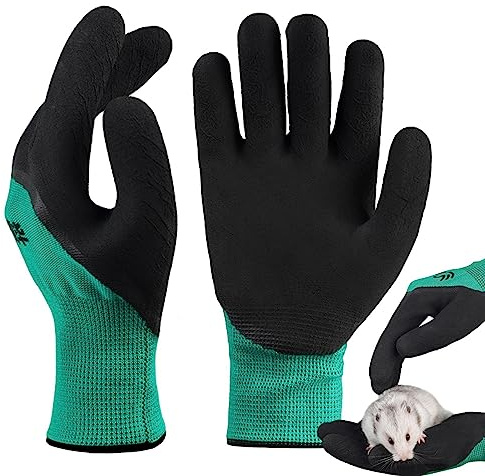 FLAVAS Guantes a prueba de mordeduras | Guantes de protección de manos con aislamiento anticortes para animales pequeños, multifuncionales, 1 par - perros, hámster, ardillas, gatos