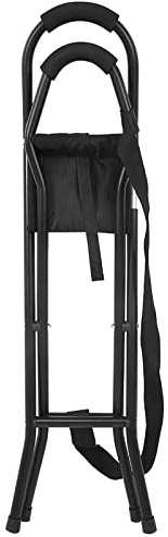 NSXAYIWE Bastón Para Caminar, Bastones Plegables Con Asiento, Bastón, Silla De Muleta Liviana Y Portátil, Asiento De Bastón Compatible Para Caminar Y Pescar En El Jardín