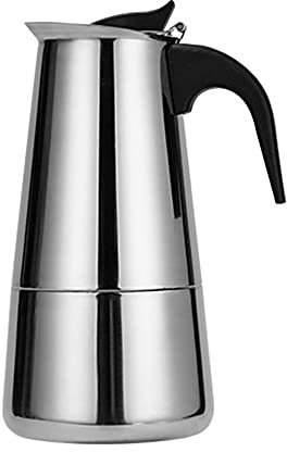 YIWEOG Macchina per il caffè elettrica Caffettiera In Acciaio Inox Caffettiera Portatile Elettrico Moka Latte Fornello Espresso Filtro Pentola Tazza Da Caffè Europea