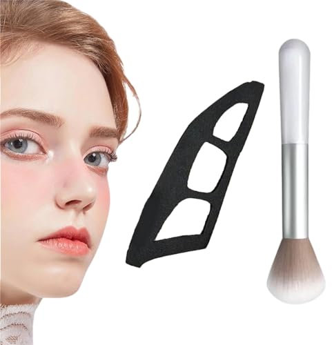VVQWCY Lidschatten Tool, Lidschatten Schablonen für die Augen, Lidschatten Assistent, Lidschatten Make up Tool für Anfänger, Wiederverwendbare Lidschatten Anleitung, Schnelle Make up Schablonen