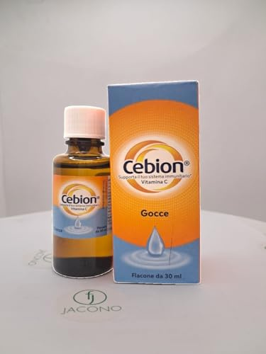 Cebion Gocce, Integratore Alimentare con Vitamina C, Flacone da 30 ml, Supporto Sistema Immunitario, Formula Liquida