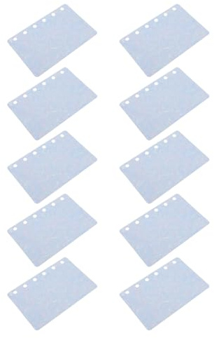 NIYANGLE 10pezzi Raccoglitore Divisori in Pp per Planner Inserti per Raccoglitori ad Anelli Organizer per Ufficio e Scuola Divisori Trasparenti per Organizzazione senza Sforzo
