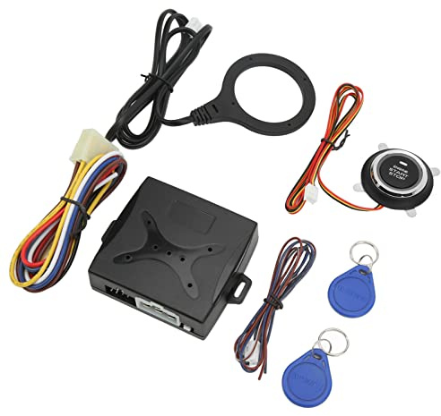 Qudinip Smart Motorstartsystem för 12V-fordon Tryckstartknappsystem med