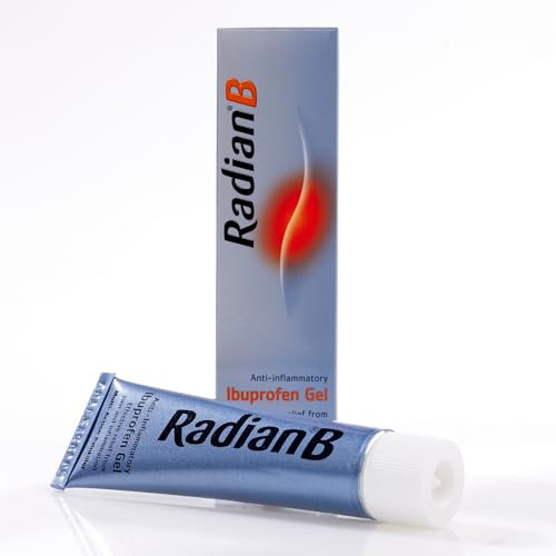 Radian B Ibuprofen Gel 5% topical analgesic and anti-inflammatory for backache, rheumatic and muscular pain, sprains and sports injuries.