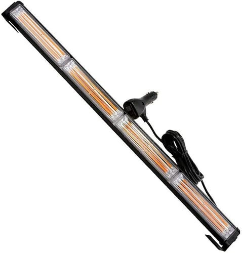 flexzon 23.22“ 72W Cob Led Emergency Warning Hazard Flash Strobe Beacon Light Bar Amber