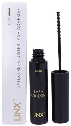 LINX Lash Glue Segmented DIY False Eyelash Cluster Adhesive Latex-Free Mirco Mascara Wand (Black)