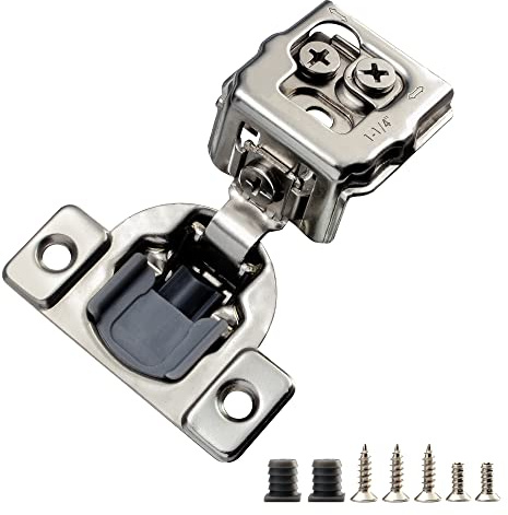 STIANC 2 Pcs 1 1/4 Overlay Soft Close Cabinet Hinges 105° 3D Adjustable