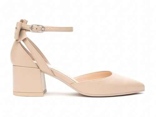 Nero Giardini Scarpe con Tacco Donna Estate E512350D 453 Decollete in Pelle Beige (38)
