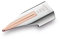Lamy Z 58 Feder 888-14 kt. Goldfeder bicolor (Silber Roségold) - partiell palladiniert - geeignet dialog cc Füllhalter - Federstärke M