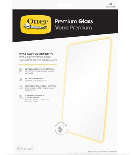 OtterBox Premium Glass Screen Protector for iPad Pro 13 (M5 2025 / M4 2024), Tempered Glass, advanced Scratch Protection, Non-Retail Packaging