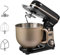 Bestron Küchenmaschine, Super Silent (65db) 4-1 Küchenmaschine mit DC-Motor, 6 Liter Rührschüssel, inkl. Knethaken, Rührbesen und Teigschläger, 6 Geschwindigkeitsstufen + Pulsefunktion, Farbe: Beige