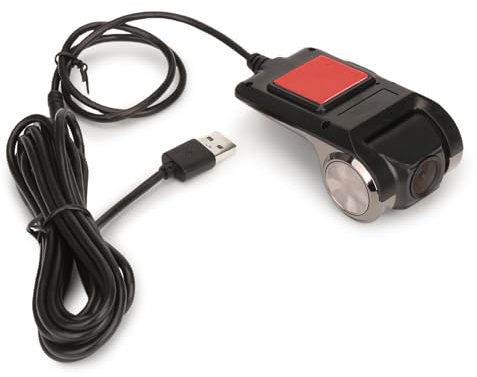 Erisin 150° 1080P USB DVR 4 Lens Night Vision HD Dashcam Dash Video Recorder Front Camera+32GB TF Card for Android 12 13 14 Car Stereo with Loop Recording, Wide-Angle