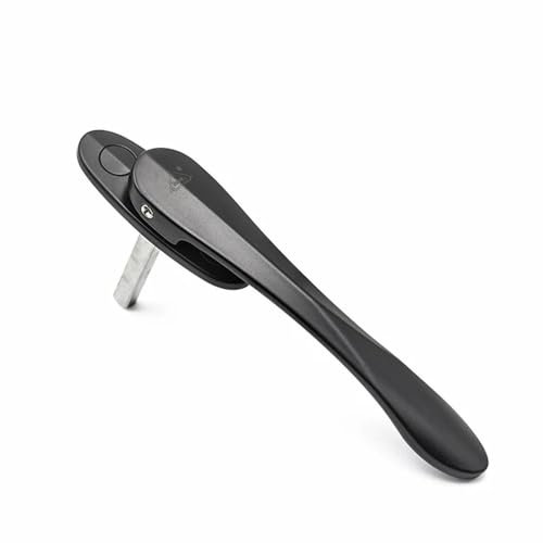 Manilla de ventana Manija de ventana abatible de aleación de aluminio, manija de ventana, puerta plegable, manija de acero cuadrada y plana delgada en forma de espada